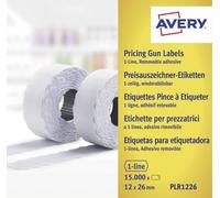 Avery-Zweckform Etiquette prix PLR1226 décollable Largeur des étiquettes: 26 mm Hauteur de l'étiquette: 12 mm blanc 15000 pc(s)