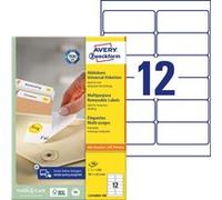 Avery Étiquettes universelles L4743REV-100 99,1 x 42,3 mm Blanc 1 200 étiquettes