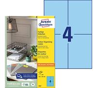 AVERY/Zweckform étiquettes, 105 x 148 mm, bleu, sans cadre