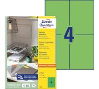 Avery Étiquettes A6 105 x 148 mm Vert sans cadre – 400 étiquettes