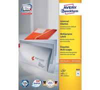 AVERY/Zweckform étiquettes, 105 x 33,8mm, bord à tête & pied