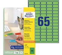 Avery Zweckform Étiquettes 38,1 x 21,2 mm amovible Jet d'encre/laser/copieur Vert