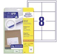Avery Etiquettes universelles, blanc, 97,0 x 67,7 mm, Adhésif permanent