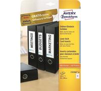 AVERY Zweckform Étiquettes à insérer pour dos de classeur 30 x 190 mm blanc 225 pièces