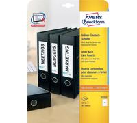 AVERY Zweckform Étiquettes à insérer pour dos de classeur 50 x 146 mm blanc 125 pièces