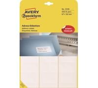 AVERY Zweckform Étiquettes d'adresse 67 x 38 mm sur feuille blanc 420 étiquettes