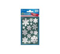 AVERY 52813 Lot de 28 autocollants de Noël Motif flocons de neige