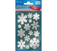AVERY 52813 Lot de 28 autocollants de Noël Motif flocons de neige