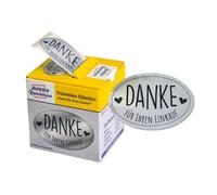 AVERY Zweckform Étiquettes de promotion "Merci" argentées 200 étiquettes