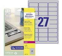 Avery Zweckform Etiquettes d'identification en polyester Pour l'identification d'équipements 20 feuilles 45,7 x 21,2mm