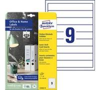 Avery Zweckform Étiquettes dos de classeur G C32266-10 – 90 30×190 mm blanc micro-perforées