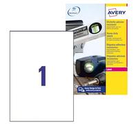 Avery Zweckform Étiquettes film L4775 résistant aux intempéries (210 x 297 mm) - 100 feuilles A4 Blanc Lot de 100