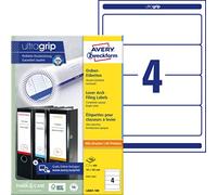 Avery Étiquettes pour dossiers L6061 59 x 192 mm 400 unités Blanc