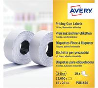 AVERY Zweckform Étiquettes pour étiqueteuses de prix 26 x 16 mm blanc 10 x 1.200 étiquettes
