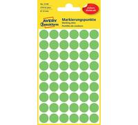 Avery Zweckform Etui De 270 Pastilles Adhésives Diam 12 Mm Vert Fluo
