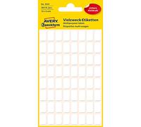 Avery Étui d'étiquettes multi-usages 384 étiquettes 13 x 8 mm blanches