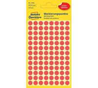 Avery Zweckform Etui De 416 Pastilles Gommettes Enlevable Diam 8 Mm Rouge