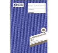 Avery zweckform formularbuch ausbildungsnachweis, a4 2831 G
