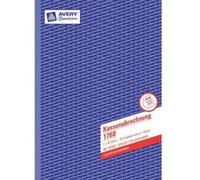 Avery Zweckform 1768 Caisse de facturation (A4, avec TVA Colonne, 2 x 40 feuilles) Blanc/Jaune