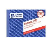 AVERY Zweckform Lot de 300 blocs de reçus (A6 paysage, 50 feuilles, anti-contrefaçon, TVA, avec 1 feuille de papier bleu, pour l'Allemagne et l'Autriche) blanc