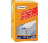Avery Zweckform 3432 etichetta per affrancatura 500 Etiketten, 130 x 40 mm bianco, 500 Pezzi