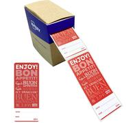 Avery Zweckform FTSEALR-250 Etiquette fermoirs 40 x 95 mm papier rouge 1 pc(s) fixation permanente inscription à main