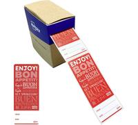Avery-Zweckform FTSEALR-250 Etiquette fermoirs 40 x 95 mm papier rouge 1 pc(s) fixation permanente inscription à main