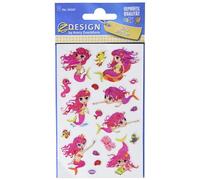 Avery Zweckform Glitter Stickers, sirène, 19 motifs, multicolore, 19 pièces