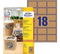 Avery zweckform l 7110-25 produit 42 x 62 mm - 25 feuilles-pack de 450 naturel