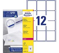 Avery zweckform l 7164-100, d'étiquettes 63,5 x 72 mm, 100 feuilles/1200 étiquettes blanc