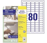 Etiquette universelles Avery-Zweckform L4732REV-10 35.6 x 16.9 mm papier blanc 800 pc(s) décollable