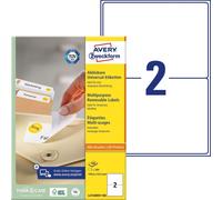 Avery Zweckform L4734REV-100 Étiquettes universelles, 199,6 x 143,5 mm, 100 feuilles/200 étiquettes, blanc