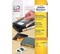 Avery Zweckform L4746REV-25 Étiquettes pour supports de stockage, 147,3 x 20 mm, 25 feuilles/325 étiquettes, blanc