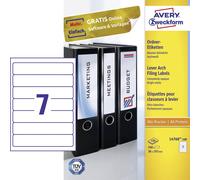 Avery-Zweckform L4760-100 Etiquette pour classeur 38 x 192 mm papier blanc 700 pc(s) fixation permanente imprimante laser couleur
