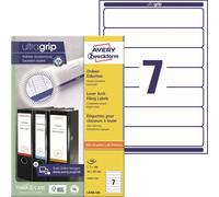 Avery Zweckform L4760-100 Étiquettes de classeur, 192 x 38 mm, 100 feuilles/700 étiquettes, blanc