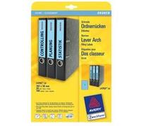 Avery Zweckform L4763 - Bleu - 38 x 192 mm 140 étiquette(s) (20 feuille(s) x 7 étiquettes pour dossiers G