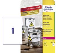 AVERY Zweckform L4775-8 Weatherproof Film Labels (210 x 297 mm on DIN A4, Extrem