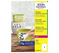 Avery-Zweckform L4775REV-20 Etiquette plastique 210 x 297 mm film blanc 20