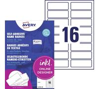 Avery-Zweckform L4783-20 Etiquette badges 88.9 x 31 mm acétate de cellulose