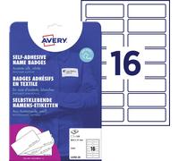 Avery-Zweckform L4783-20 Etiquette badges 88.9 x 31 mm acétate de cellulose blanc 320 pc(s) décollable imprimante laser