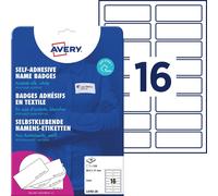 Avery Zweckform L4783-20, étiquettes de nom, 88,9 x 31 mm, 120 g/m², 320 étiquettes / 20 feuilles