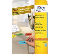 Avery Zweckform® L4791-20 L4791-20 Étiquettes - 38,1 x 21,2 mm, bleu, 1 300 étiquettes/20 feuilles, repositionnables