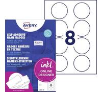 Avery-Zweckform L4881-20 Porte-badge (l x H) 65 mm x 65 mm 160 pc(s)