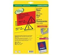 Avery Zweckform L6006 - Adhésif amovible - jaune fluo - A4 (210 x 297 mm) 25 étiquette(s) (25 feuille(s) x 1 étiquettes G