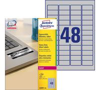 AVERY Zweckform L6009-100 Name Plate Foil Labels (4,800 Stickers, 45.7 x 21.2 mm
