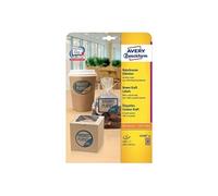 Avery Zweckform L7103-25 Lot de 25 feuilles de 450 étiquettes ovales et rectangulaires Marron 42,3 x 63,5 mm
