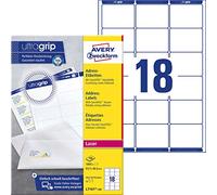 Avery Zweckform L7161-100 Paquet de 100 feuilles d'étiquettes QuickPeel faciles à décoller 63,5 x 46,6 mm (Import Allemagne)