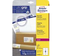 Avery Zweckform® L7165-40 L7165-40 Étiquettes d'expédition - 99,1 x 67,7 mm, blanc, 320 étiquettes/40 feuilles, permanentes, pour enveloppes B4/C4