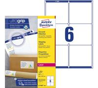 Avery Zweckform L7166-100 Shipping Labels 100 Sheets / 600 Labels / 99.1 x 93.1