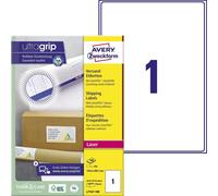 Avery Zweckform L7167-100 Étiquettes d'expédition, A4 avec ultragrip, 199,6 x 289,1 mm, 100 feuilles/100 étiquettes, blanc